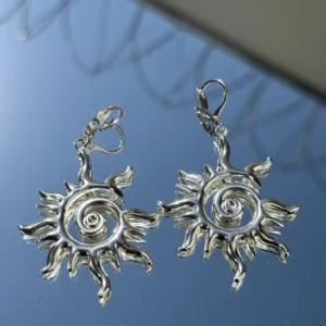 sun spiral earrings